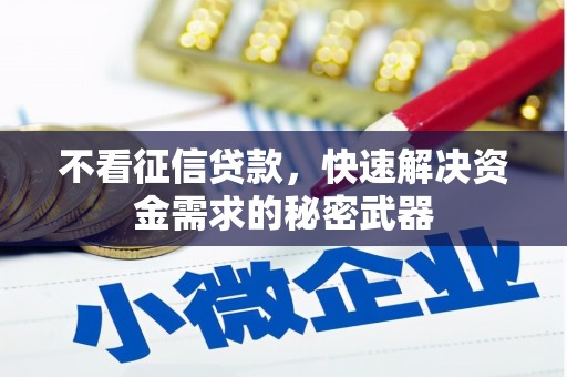 邻水不看征信贷款，快速解决资金需求的秘密武器