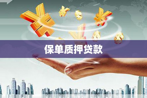 邻水保单质押贷款