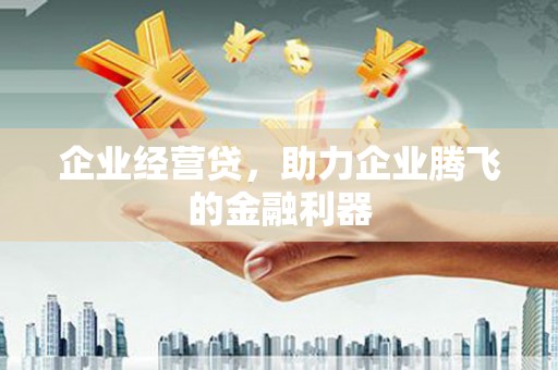 邻水企业经营贷，助力企业腾飞的金融利器